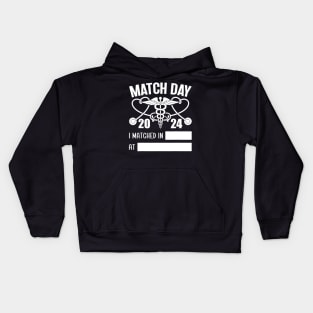 Match Day 2024 Future Doctor Physician Residency Fill In Kids Hoodie
